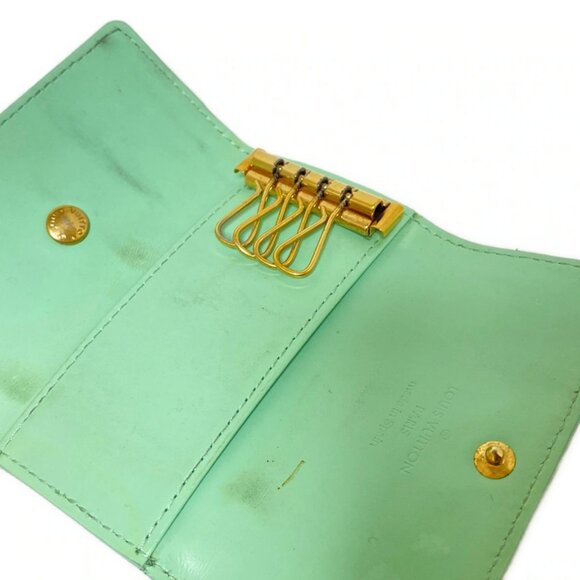 Auth LOUIS VUITTON Multicles 4 M91325 Peppermint Monogram Vernis - Picture 8 of 10